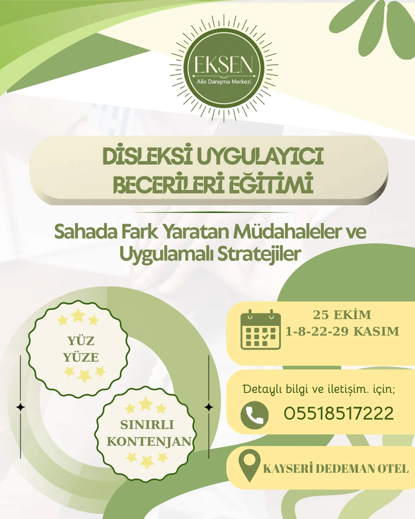 Disleksi Uygulayıcı Becerileri Eğitimi